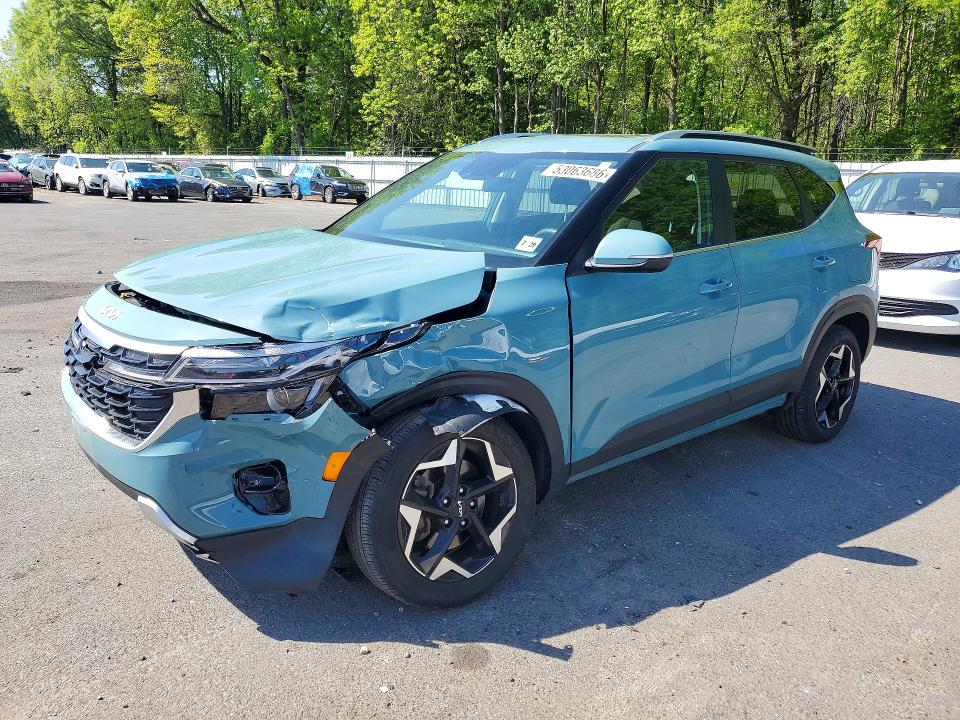 2024 Kia Seltos VIN KNDERCAAXR7633758 COPART salvage auction — FRONT END, NJ - CERT OF TITLE-SALVAGE, sold $8,000 on 2026-07-28 (photo 1)