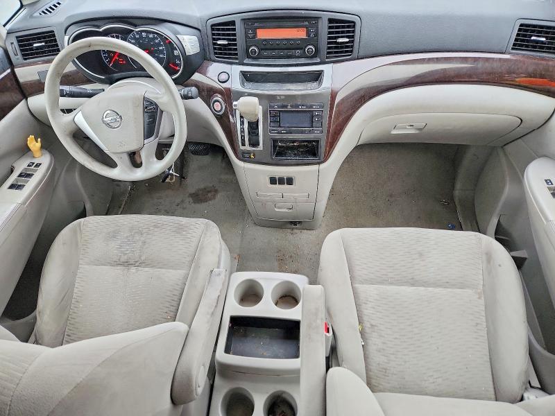 2015 Nissan Quest VIN JN8AE2KPXF9129206 COPART salvage auction — FRONT END, Id - Salvage Certificate Of Title, sold $450 on 2026-07-31 (photo 8)