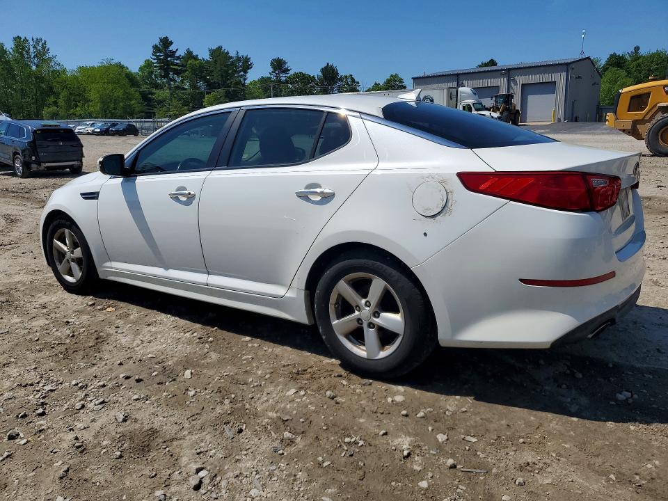 2014 Kia Optima VIN 5XXGM4A7XEG270770 COPART salvage auction — FRONT END, MA - CERTIFICATE OF TITLE, sold $325 on 2026-07-16 (photo 2)