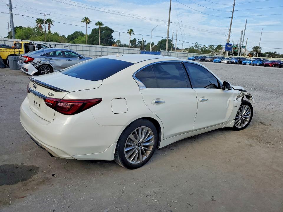 2019 Infiniti Q50 VIN JN1EV7AP6KM516146 COPART salvage auction — FRONT END, Fl - Cert Of Title Slvg Rebuildable, sold $4,150 on 2026-07-14 (photo 3)
