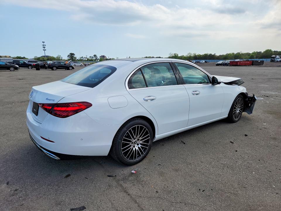 2026 Mercedes-benz C class VIN W1KAF4HB2TR326890 COPART salvage auction — FRONT END, NY - MV-907A SALVAGE CERTIFICATE, sold $23,100 on 2026-07-20 (photo 3)