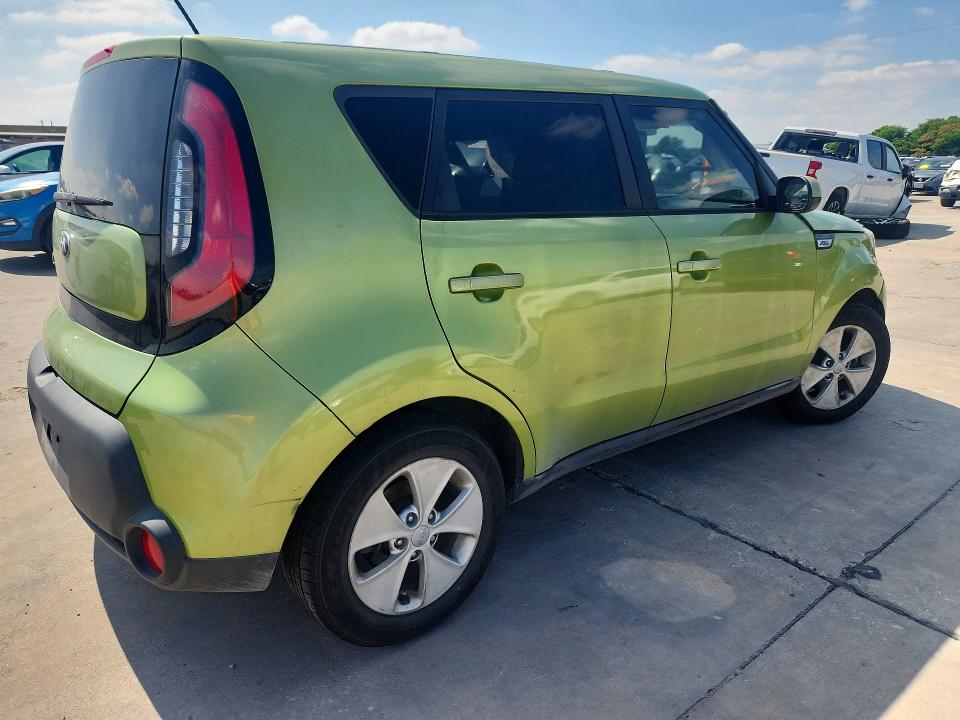 2016 Kia Soul VIN KNDJN2A21G7848200 COPART salvage auction — SIDE, Tx - Salvage Vehicle Title, sold $1,250 on 2026-07-06 (photo 3)