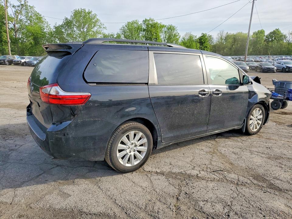 2015 Toyota Sienna VIN 5TDJK3DCXFS114811 COPART salvage auction — FRONT END, Ny - Mv-907A Salvage Certificate, sold $350 on 2026-07-28 (photo 3)