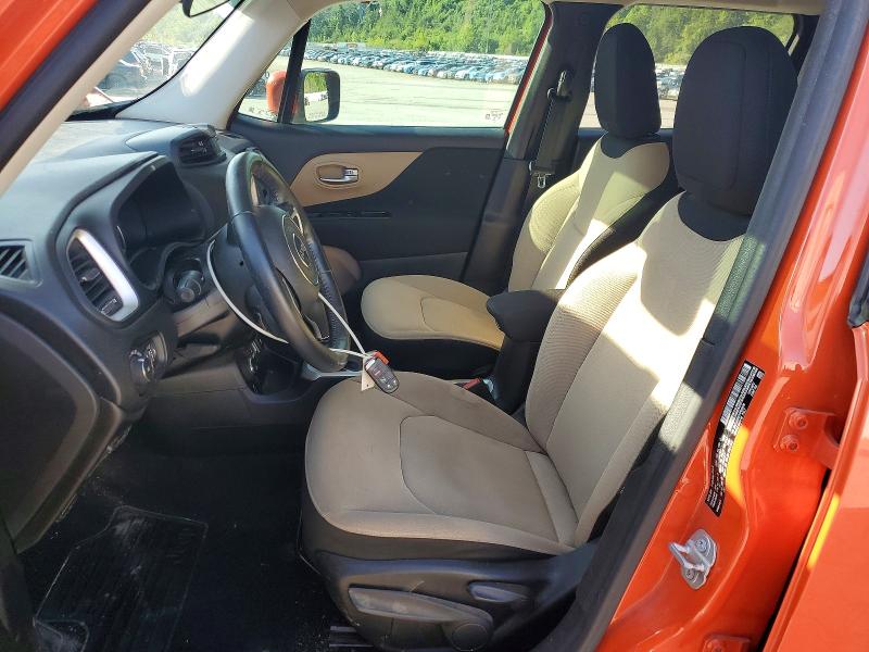 2017 Jeep Renegade VIN ZACCJBBB7HPE49606 COPART salvage auction — FRONT END, Wv - Salvage Certificate, sold $275 on 2026-07-30 (photo 7)