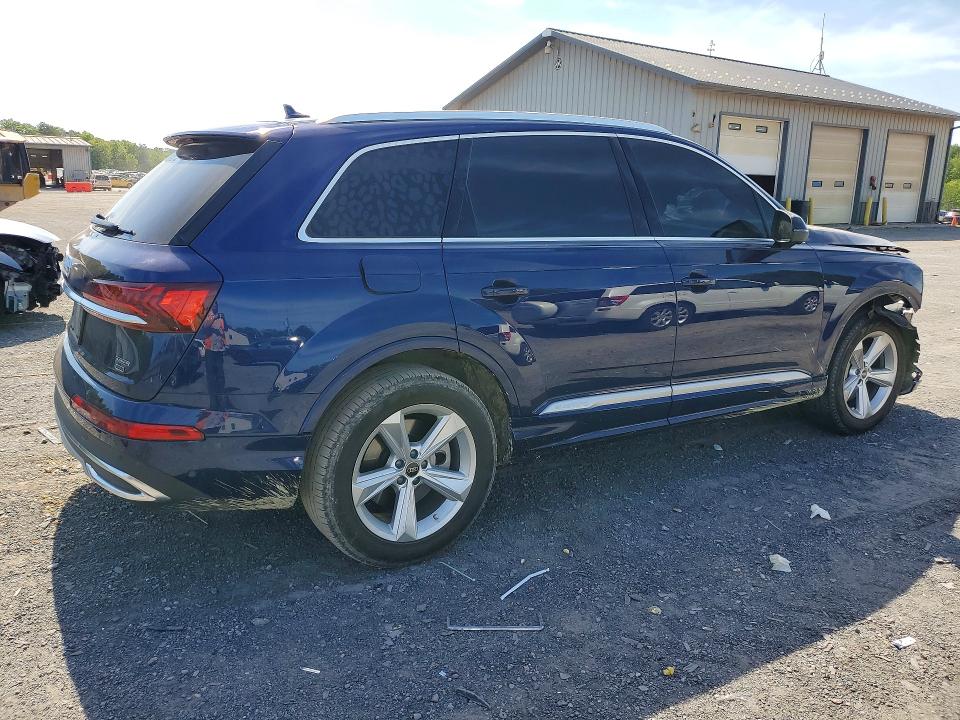 2023 Audi Q7 VIN WA1ACBF72PD029931 COPART salvage auction — FRONT END, Pa - Certificate Of Salvage, sold $13,300 on 2026-07-13 (photo 3)