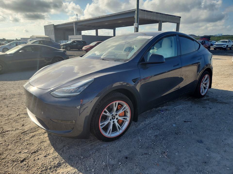 2023 Tesla VIN 7SAYGDEE5PA161434 COPART salvage auction — SIDE, FL - CERT OF TITLE SLVG REBUILDABLE, sold $9,700 on 2026-07-02 (photo 1)