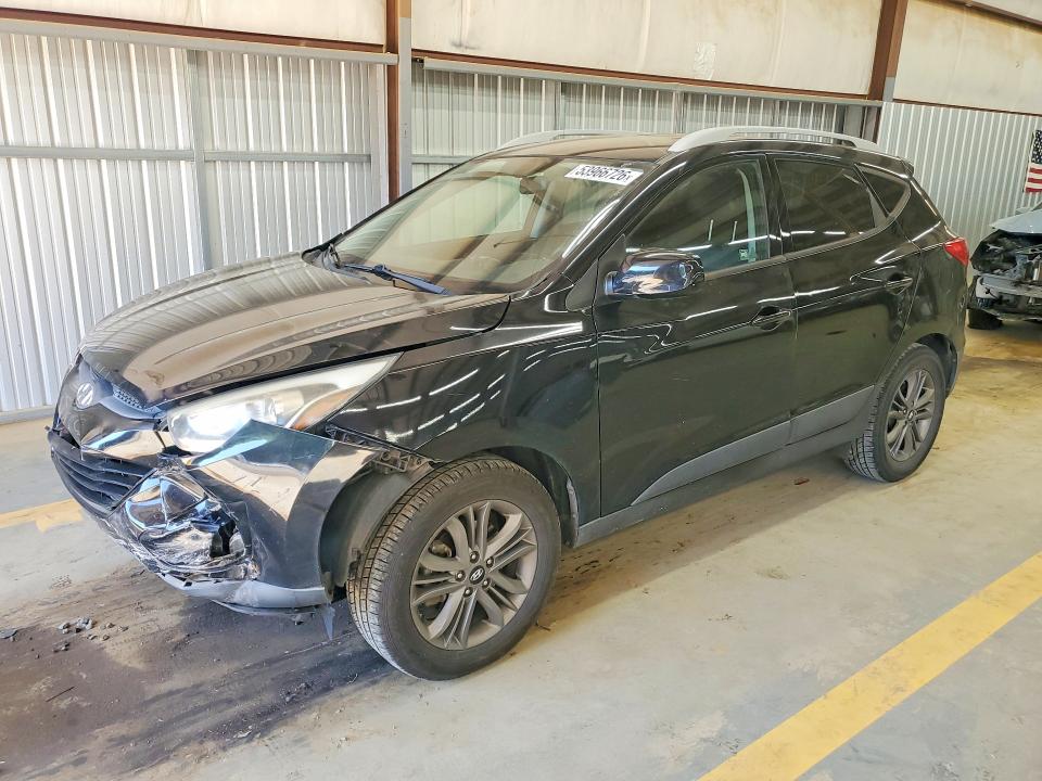 2014 Hyundai Tucson VIN KM8JU3AG3EU828237 COPART salvage auction — FRONT END, Nc - Salvage Certificate Of Title, sold $1,450 on 2026-07-15 (photo 1)