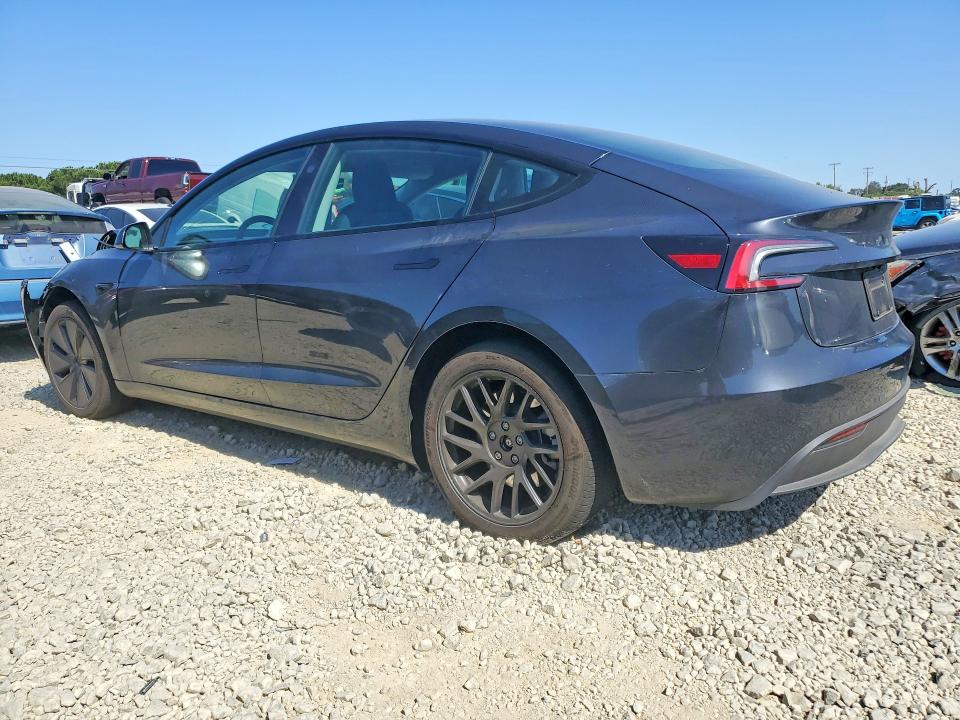 2025 Tesla Model 3 VIN 5YJ3E1EA3SF053124 COPART salvage auction — FRONT END, Ca - Salvage Certificate, sold $12,200 on 2026-07-02 (photo 2)