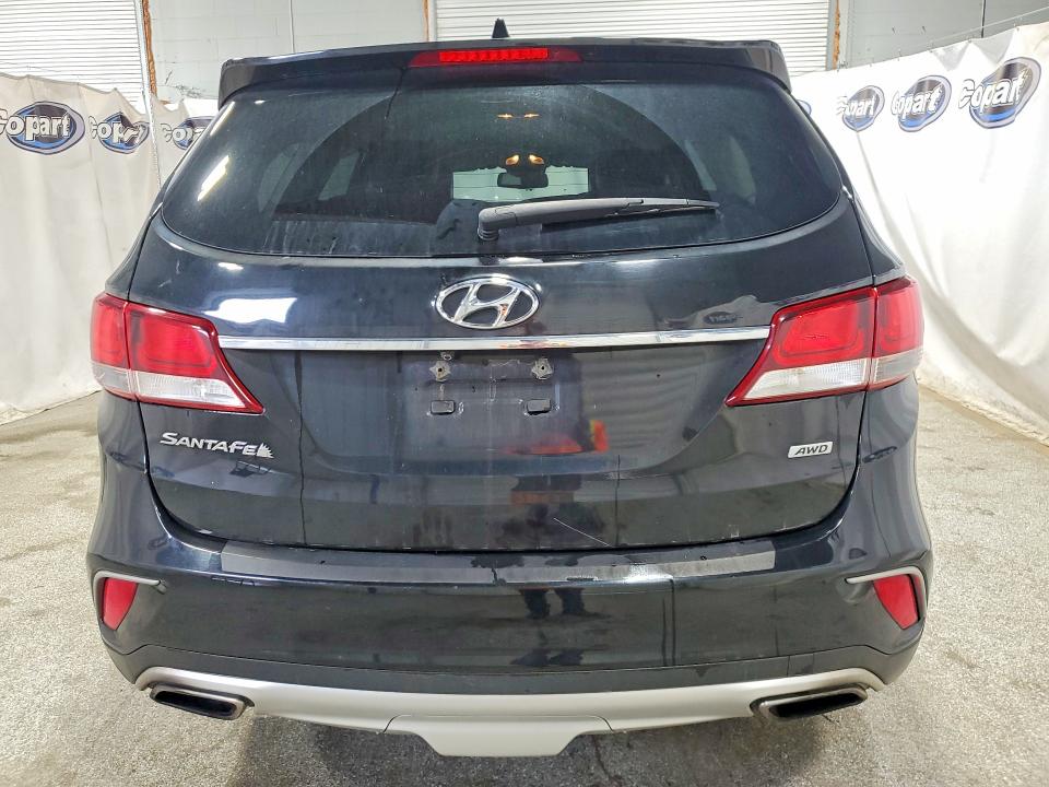 2017 Hyundai Santa fe VIN KM8SNDHFXHU234110 COPART salvage auction — REAR END, Wv - Certificate Of Title, sold $1,250 on 2026-07-14 (photo 6)