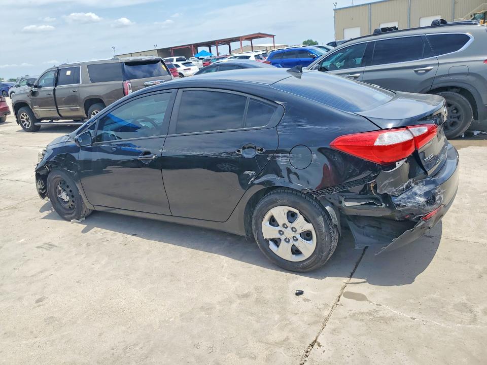 2016 Kia Forte VIN KNAFK4A60G5586630 COPART salvage auction — REAR END, Tx - Salvage Vehicle Title, sold $175 on 2026-07-27 (photo 2)