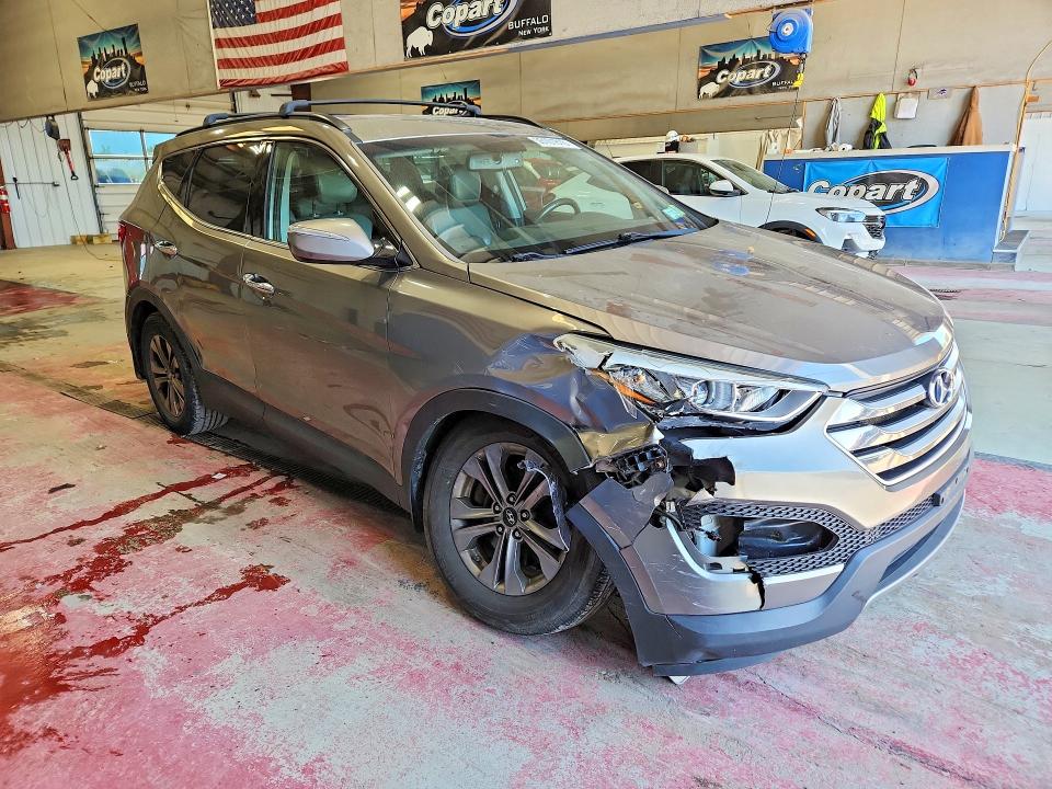 2015 Hyundai Santa fe VIN 5XYZUDLB1FG254562 COPART salvage auction — FRONT END, Ny - Mv-907A Salvage Certificate, sold $2,650 on 2026-07-06 (photo 4)