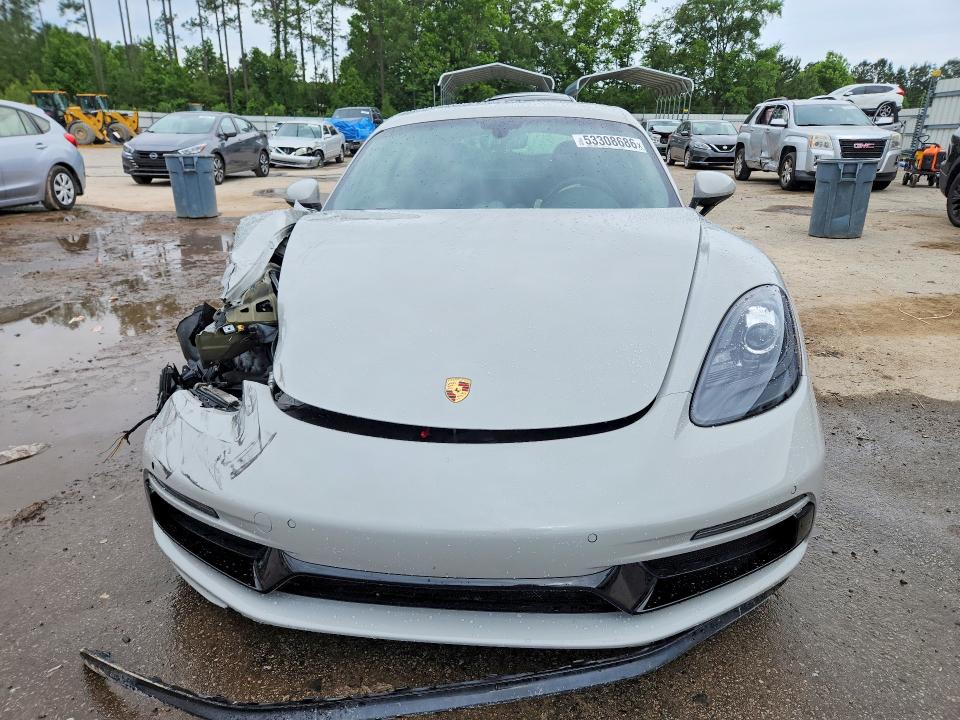 2018 Porsche Cayman VIN WP0AB2A8XJS278568 COPART salvage auction — FRONT END, Sc - Cert Of Title-Salvage, sold $20,100 on 2026-08-17 (photo 5)