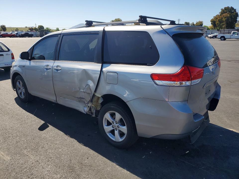 2013 Toyota Sienna VIN 5TDKK3DC5DS282857 COPART salvage auction — SIDE, Ca - Salvage Certificate, sold $5,100 on 2026-07-27 (photo 2)