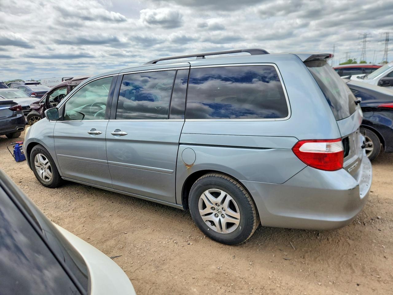 2007 Honda Odyssey VIN 5FNRL38757B103749 COPART salvage auction — Rear End, IL - SALVAGE CERTIFICATE, sold $450 on 2026-07-02 (photo 2)