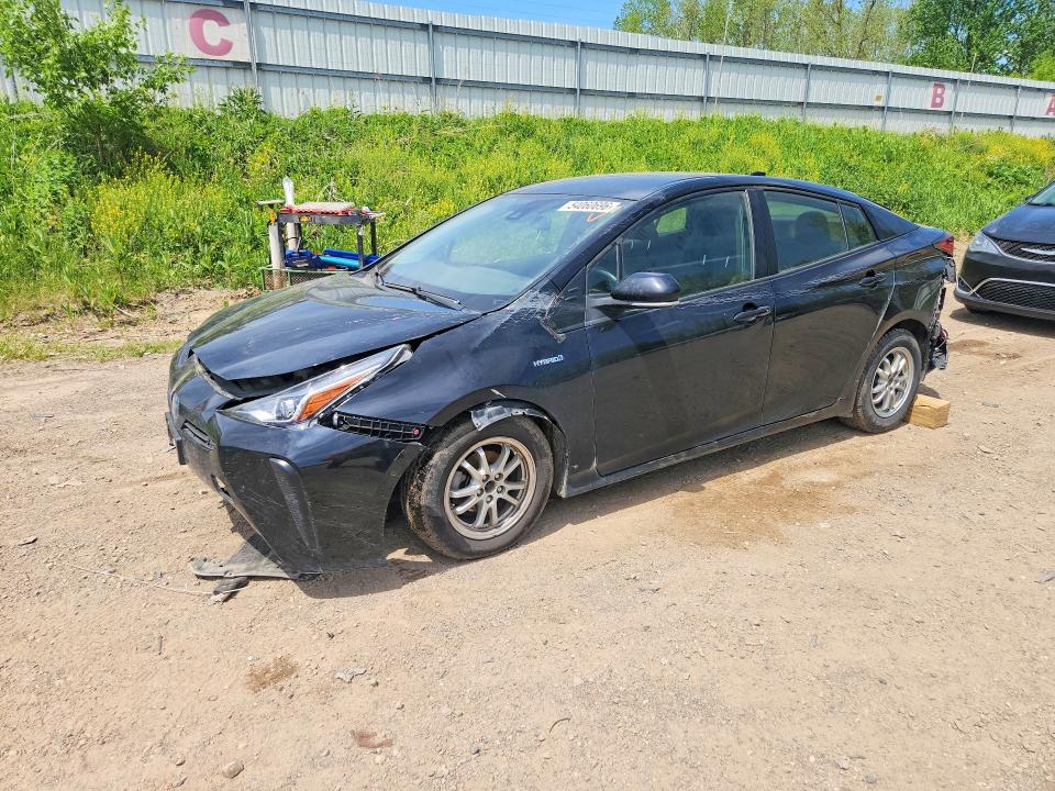 2021 Toyota Prius VIN JTDKAMFU7M3151395 COPART salvage auction — FRONT END, Mi - Scrap Certificate Of Title, sold $200 on 2026-07-29 (photo 1)