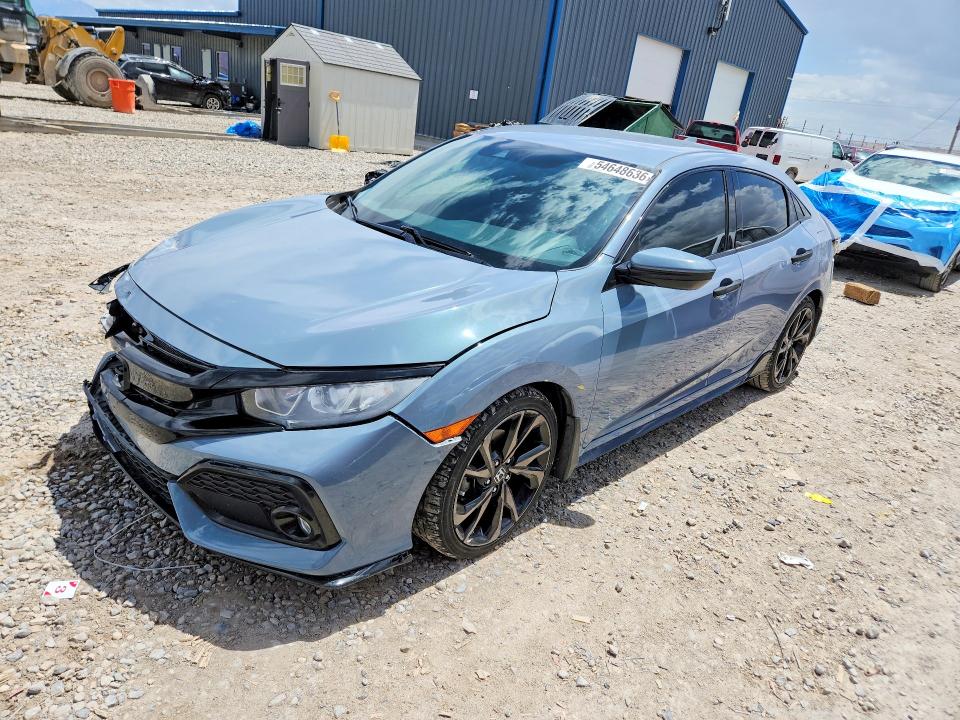 2019 Honda Civic VIN SHHFK7H48KU216041 COPART salvage auction — FRONT END, Ut - Salvage Certificate, sold $7,500 on 2026-07-10 (photo 1)