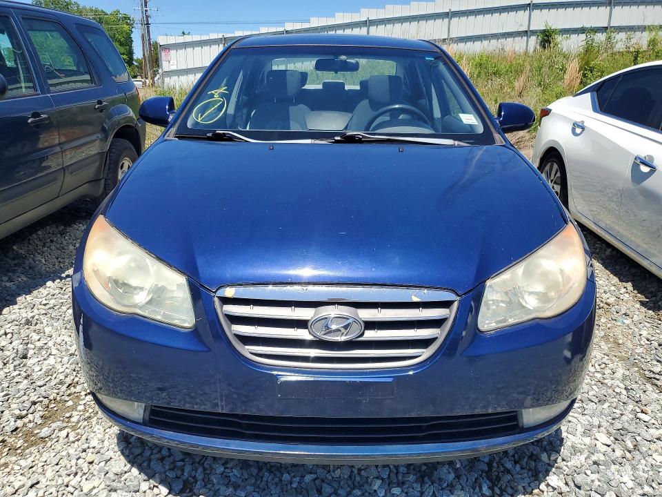 2009 Hyundai Elantra VIN KMHDU46D39U726234 COPART salvage auction — REAR END, Nc - Salvage Certificate Of Title, sold $575 on 2026-07-22 (photo 5)