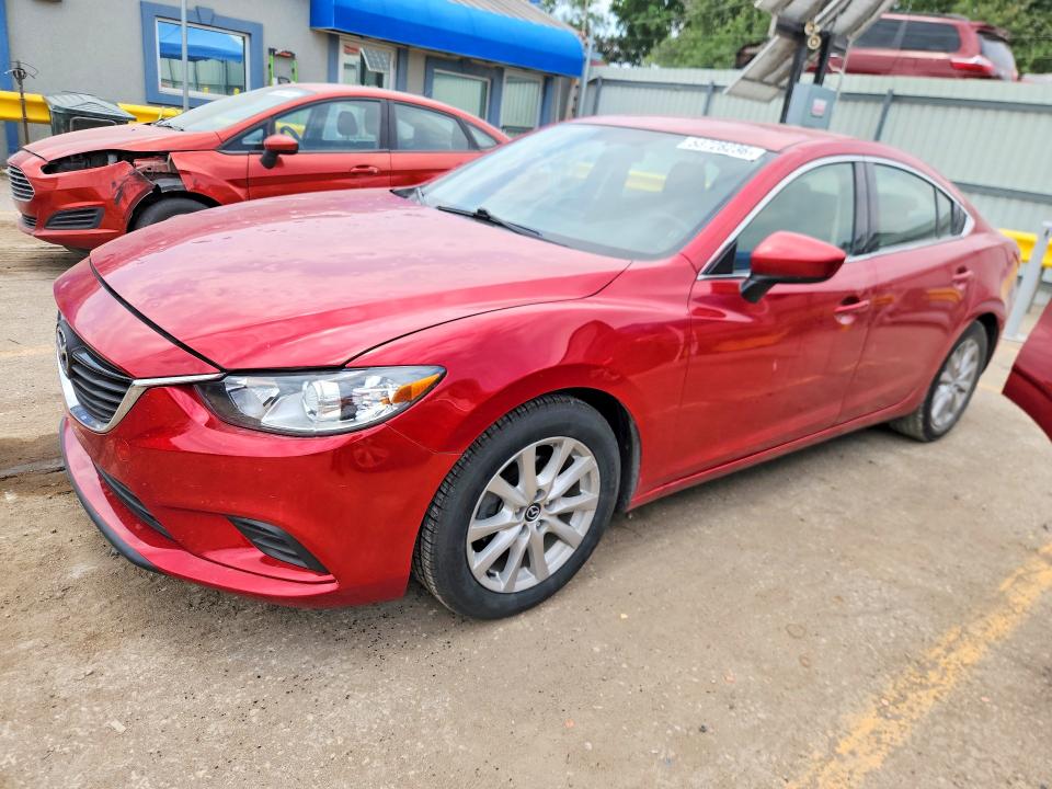 2016 Mazda 6 VIN JM1GJ1U52G1407376 COPART salvage auction — HAIL, Ks - Cert Of Title-Salvage, sold $1,950 on 2026-07-08 (photo 1)