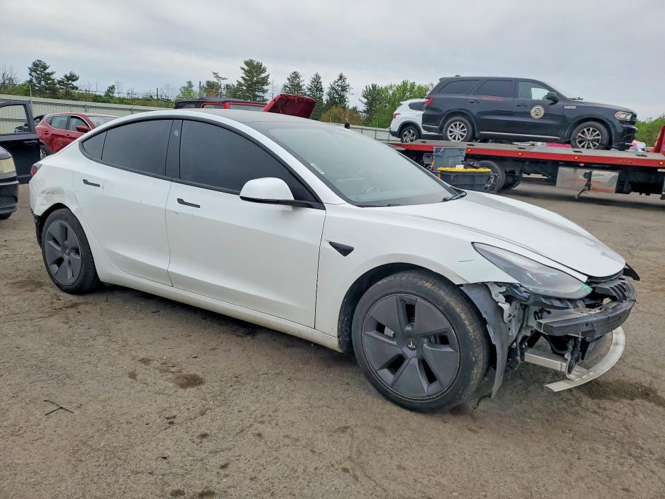 2021 Tesla Model 3 VIN 5YJ3E1EA3MF923473 COPART salvage auction — FRONT END, Pa - Certificate Of Salvage, sold $5,300 on 2026-07-17 (photo 4)