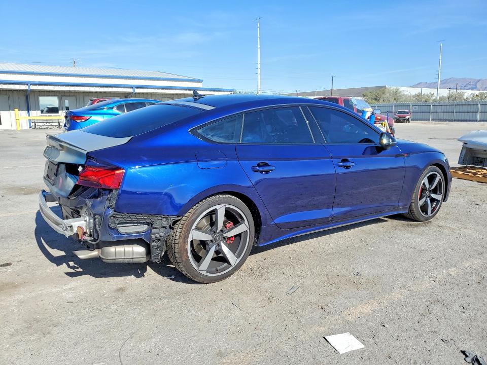 2023 Audi A5 VIN WAUFACF54PA019311 COPART salvage auction — SIDE, Nv - Salvage Title, sold $12,400 on 2026-08-13 (photo 3)