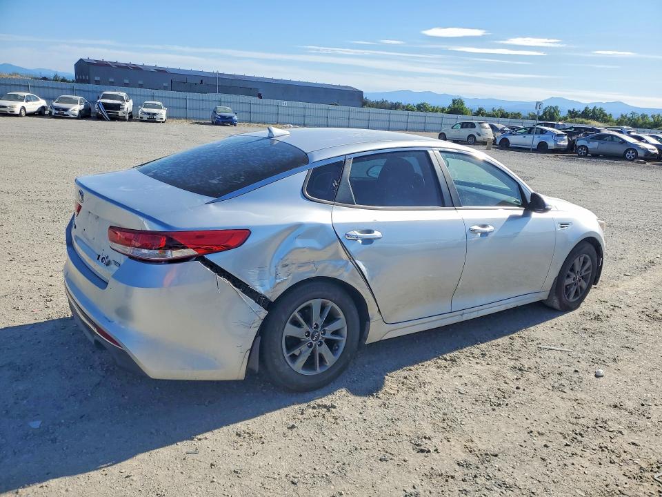 2016 Kia Optima VIN 5XXGT4L19GG011296 COPART salvage auction — REAR END, CA - SALVAGE CERTIFICATE, sold $1,150 on 2026-07-17 (photo 3)