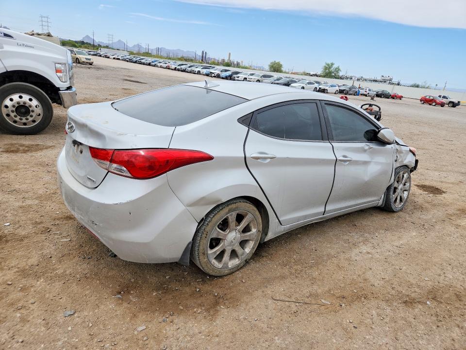2013 Hyundai Elantra VIN KMHDH4AE5DU969556 COPART salvage auction — FRONT END, Az - Cert Of Title - Salvage, sold $375 on 2026-07-31 (photo 3)