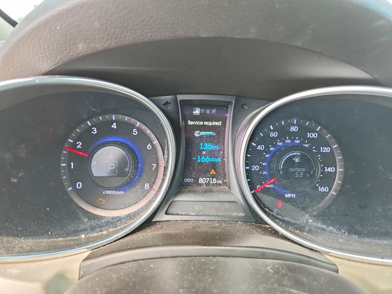 2013 Hyundai Santa fe VIN 5XYZUDLA4DG109665 COPART salvage auction — VANDALISM, PA - CERTIFICATE OF SALVAGE, sold $1,850 on 2026-07-27 (photo 9)