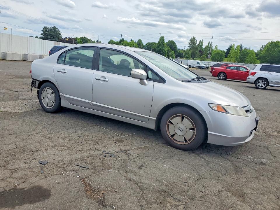 2008 Honda Civic VIN JHMFA36298S021719 COPART salvage auction — REAR END, Or - Salvage Title Certificate, sold $1,150 on 2026-07-08 (photo 4)