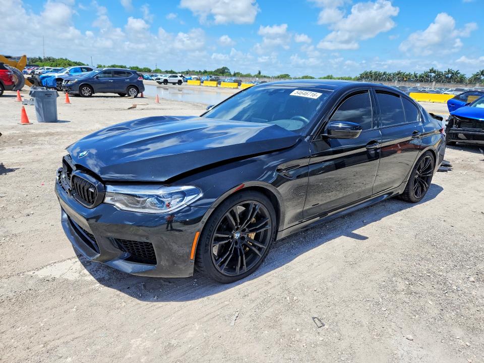 2019 BMW M5 VIN WBSJF0C5XKB448711 COPART salvage auction — FRONT END, Fl - Cert Of Title Slvg Rebuildable, sold $16,300 on 2026-07-08 (photo 1)