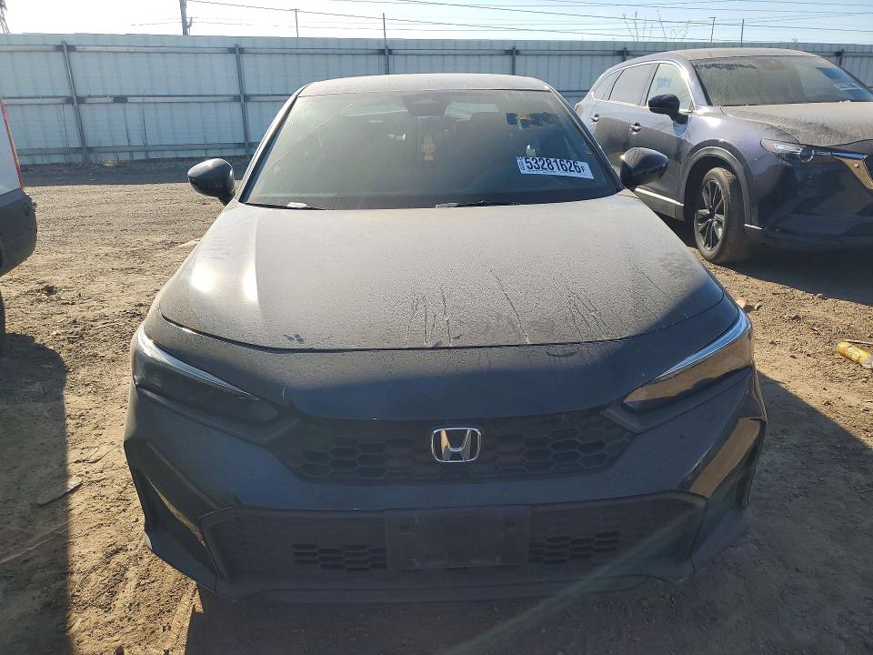 2025 Honda Civic VIN 2HGFE2F50SH593255 COPART salvage auction — REAR END, Wv - Salvage Certificate, sold $8,400 on 2026-07-28 (photo 6)