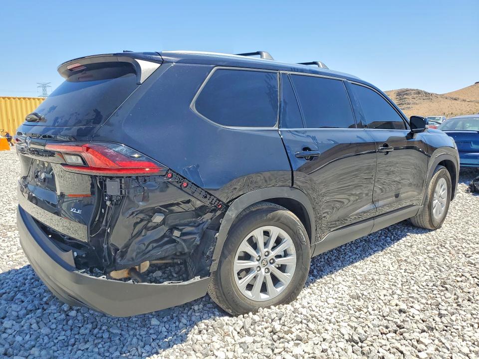 2025 Toyota Highlander VIN 5TDACAB50SS045319 COPART salvage auction — REAR END, Nv - Salvage Title, sold $27,250 on 2026-09-16 (photo 3)