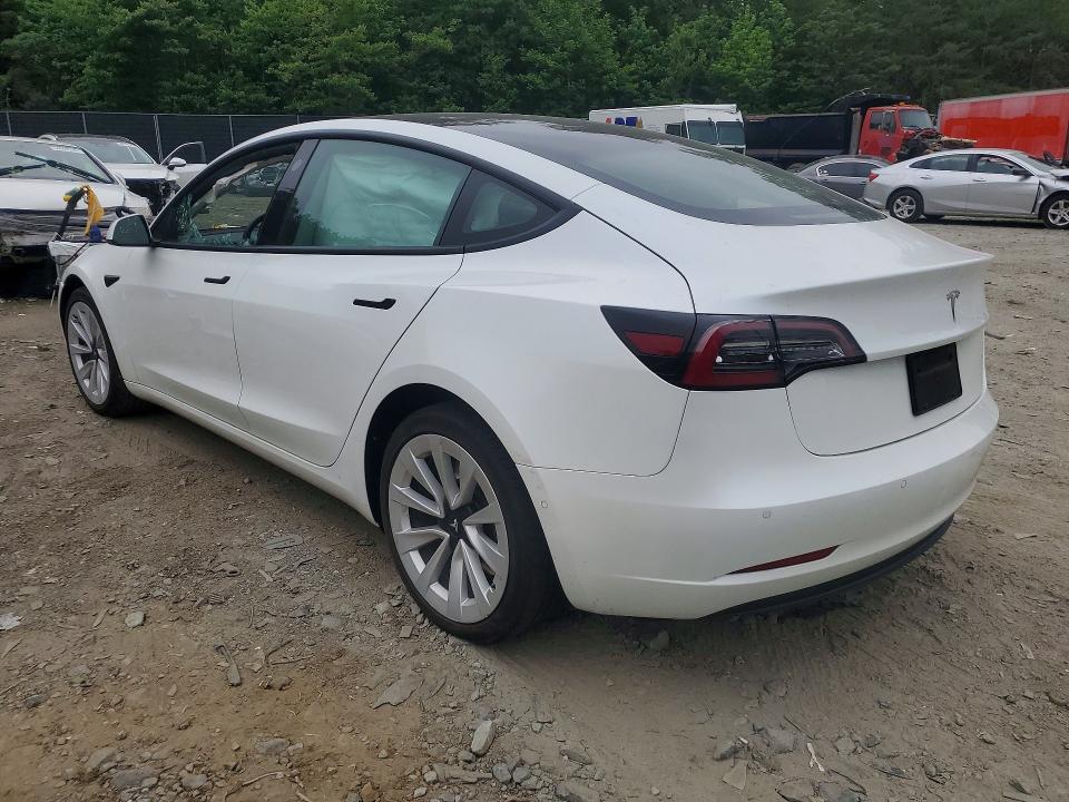 2021 Tesla Model 3 VIN 5YJ3E1EA9MF977828 COPART salvage auction — FRONT END, MD - CERT OF SALVAGE > 75% DAMAGE, sold $5,200 on 2026-07-24 (photo 2)