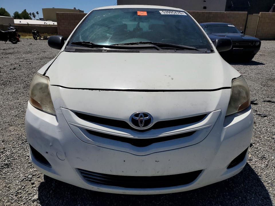2007 Toyota Yaris VIN JTDBT923671142983 COPART salvage auction — REAR END, Ca - Dis/Dlr/Exp App For Dup Clean, sold $425 on 2026-07-08 (photo 5)