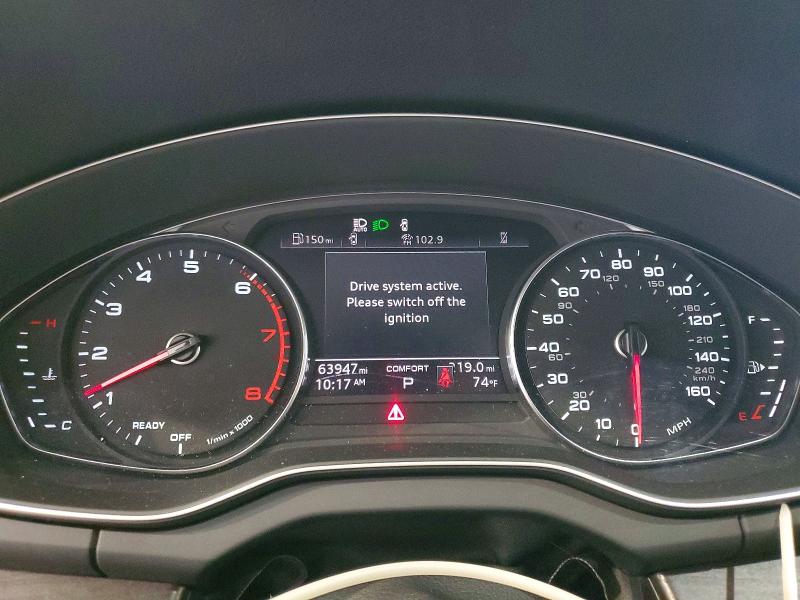 2022 Audi Q5 VIN WA1GAAFY7N2100911 COPART salvage auction — FRONT END, Mo - Salvage Certificate Of Title, sold $1,000 on 2026-07-28 (photo 9)