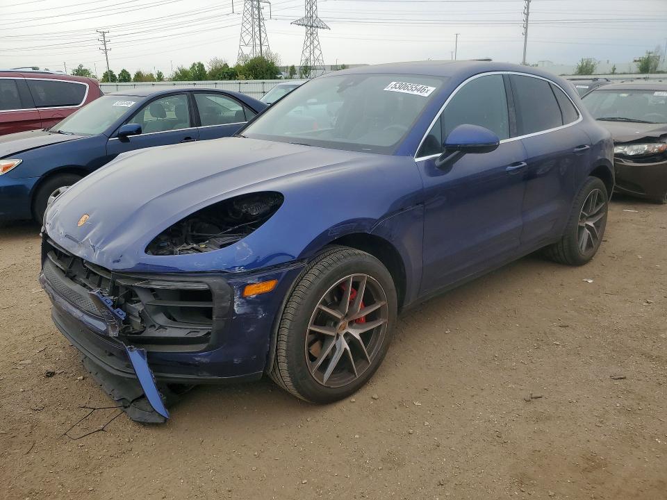 2023 Porsche Macan VIN WP1AG2A51PLB39860 COPART salvage auction — FRONT END, Il - Salvage Certificate, sold $22,500 on 2026-07-07 (photo 1)