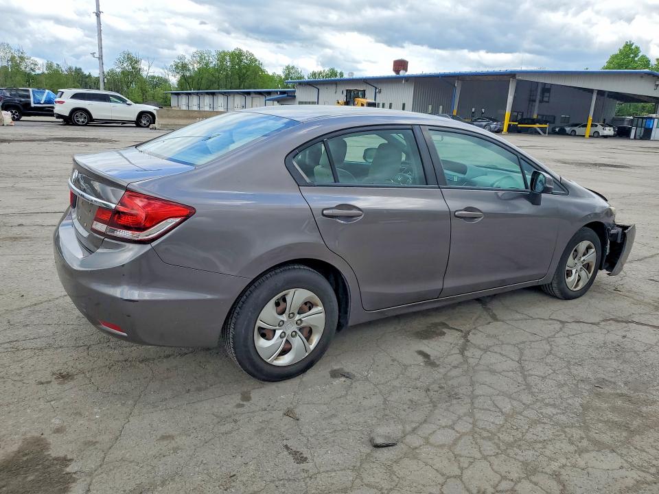 2013 Honda Civic VIN 19XFB2F52DE221762 COPART salvage auction — FRONT END, Nj - Certificate Of Title, sold $1,000 on 2026-07-02 (photo 3)