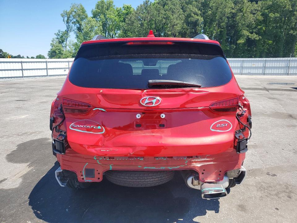 2023 Hyundai Santa fe VIN 5NMS44AL6PH552044 COPART salvage auction — REAR END, Nc - Salvage Certificate Of Title, sold $7,800 on 2026-08-25 (photo 6)