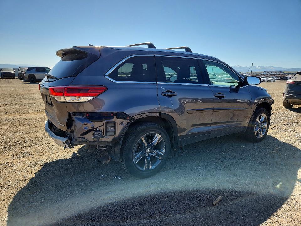 2019 Toyota Highlander VIN 5TDDZRFH1KS931860 COPART salvage auction — FRONT END, Mt - Salvage Certificate Of A Vehic, sold $200 on 2026-07-28 (photo 3)