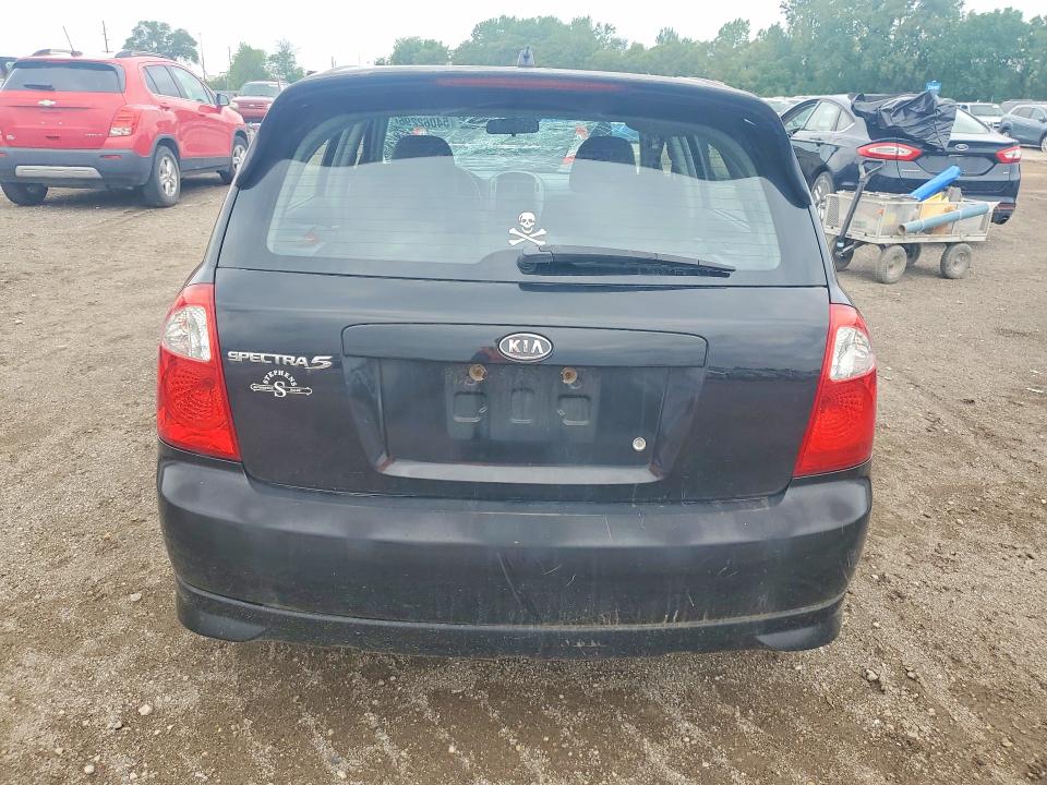 2005 Kia Spectra VIN KNAFE161855117902 COPART salvage auction — ROOF, Ia - Cert Of Title-Salvage Title, sold $475 on 2026-07-06 (photo 6)