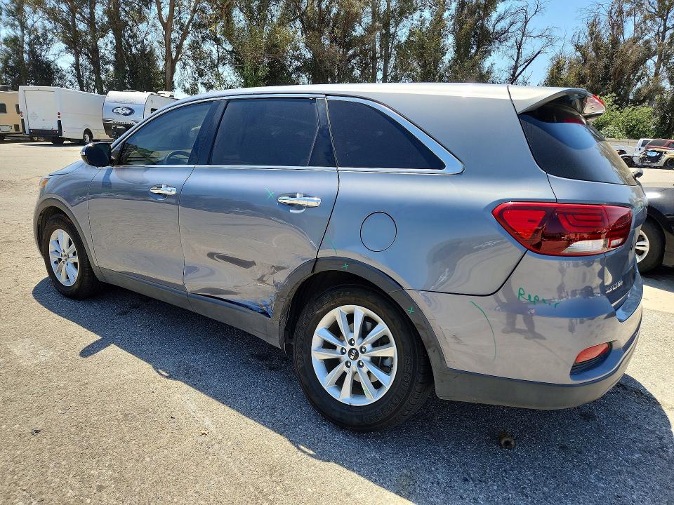 2020 Kia Sorento VIN 5XYPG4A55LG615489 COPART salvage auction — SIDE, CA - SALVAGE CERTIFICATE, sold $3,350 on 2026-07-24 (photo 2)