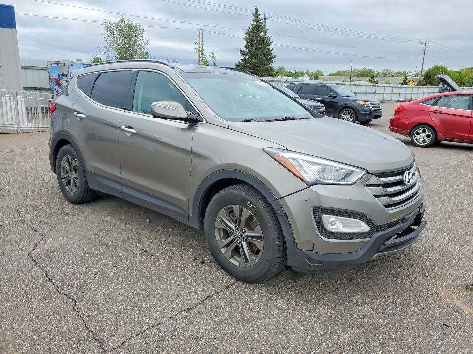 2014 Hyundai Santa fe VIN 5XYZU3LB7EG229352 COPART salvage auction — REAR END, Mn - Cert Of Title-Prior Salvage, sold $2,000 on 2026-07-21 (photo 4)