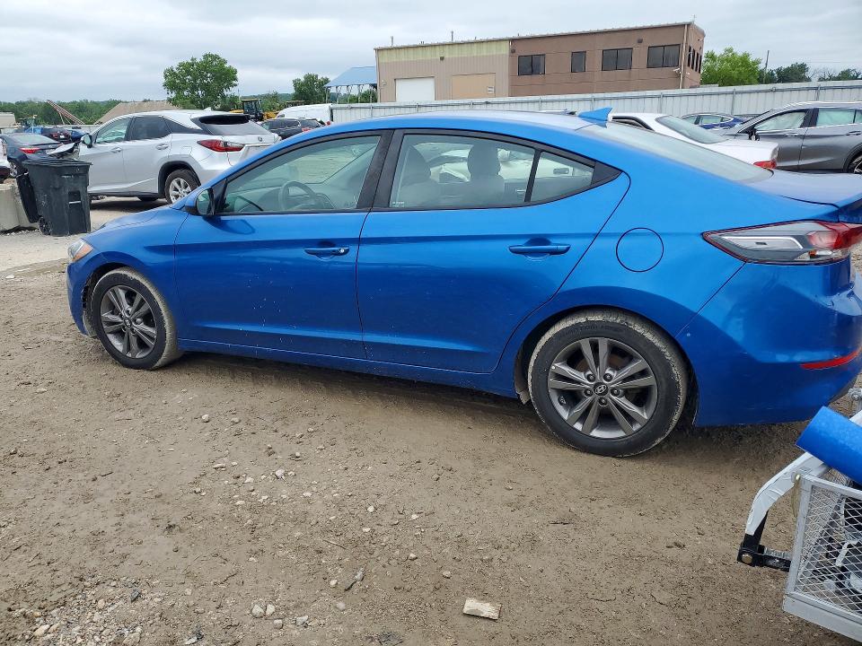 2018 Hyundai Elantra VIN 5NPD84LF2JH320474 COPART salvage auction — REAR END, Ks - Cert Of Title-Salvage, sold $2,750 on 2026-07-02 (photo 2)