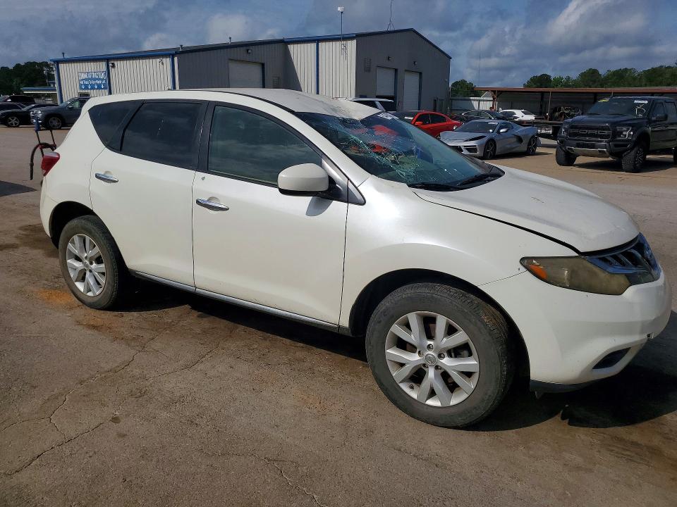2012 Nissan Murano VIN JN8AZ1MU0CW113689 COPART salvage auction — ROOF, MS - CERT OF TITLE-SALVAGED, sold $250 on 2026-07-10 (photo 4)