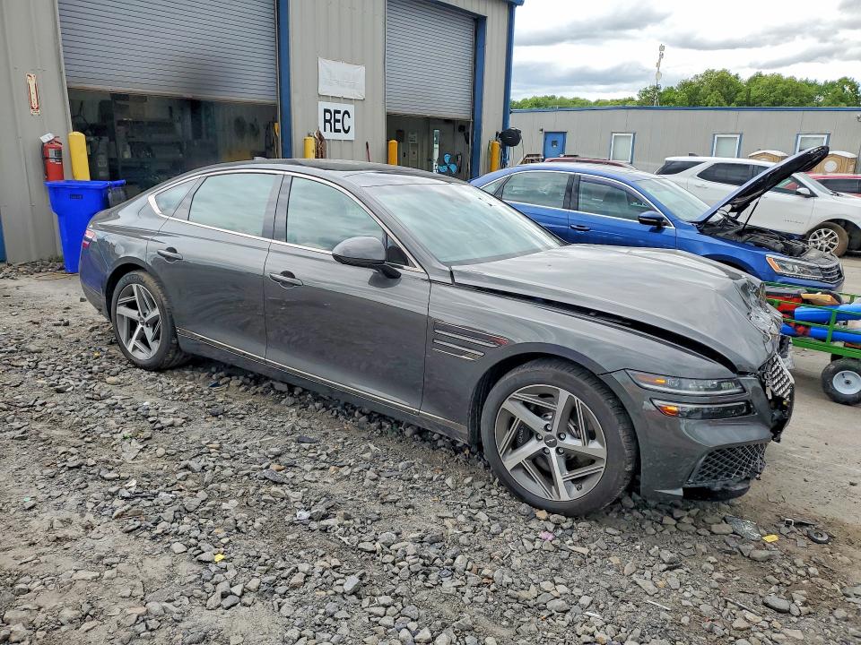 2024 Genesis G80 VIN KMTGB4SD0RU225980 COPART salvage auction — FRONT END, Pa - Certificate Of Salvage, sold $9,000 on 2026-07-08 (photo 4)