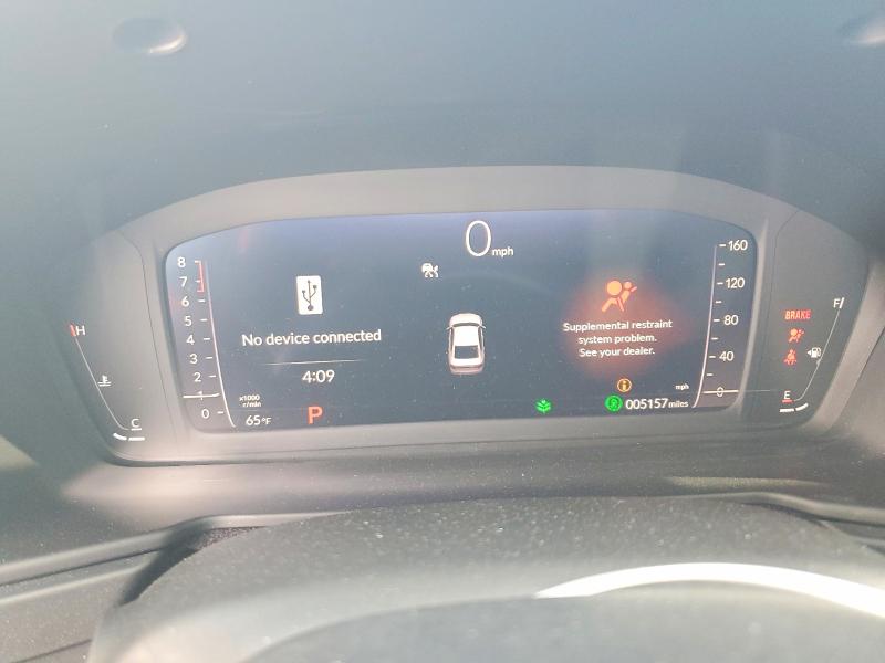 2025 Honda Accord VIN 1HGCY1F47SA065965 COPART salvage auction — SIDE, Nv - Salvage Title, sold $8,200 on 2026-07-30 (photo 9)