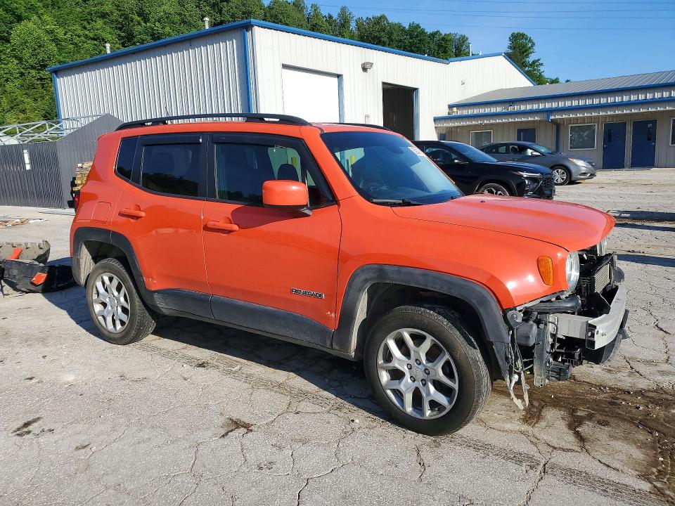 2017 Jeep Renegade VIN ZACCJBBB7HPE49606 COPART salvage auction — FRONT END, Wv - Salvage Certificate, sold $275 on 2026-07-30 (photo 4)