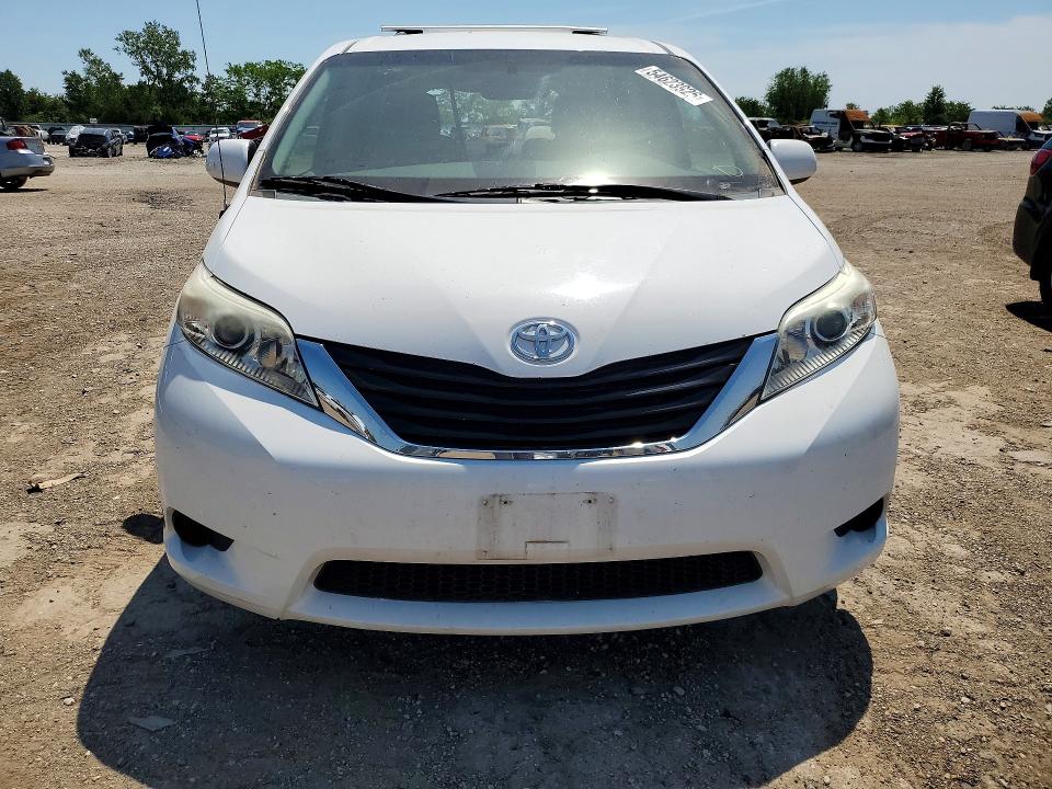 2012 Toyota Sienna VIN 5TDKK3DCXCS270749 COPART salvage auction — REAR END, IL - SALVAGE CERTIFICATE, sold $1,300 on 2026-07-07 (photo 5)