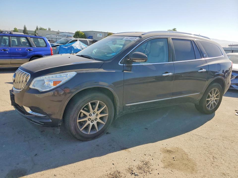 2017 Buick Enclave VIN 5GAKRBKD6HJ116675 COPART salvage auction — FRONT END, Ca - Salvage Certificate, sold $1,500 on 2026-07-24 (photo 1)