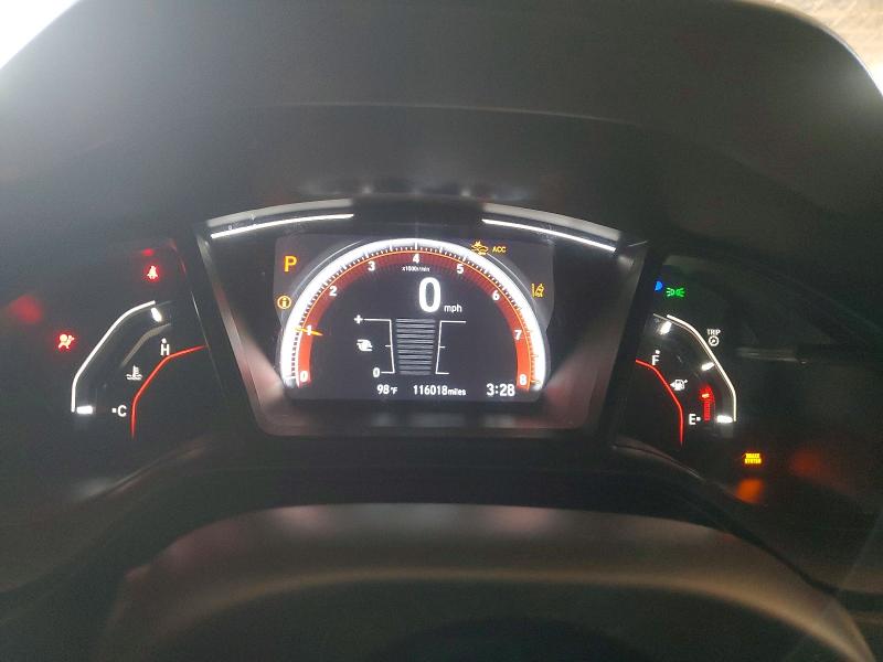 2021 Honda Civic VIN SHHFK7H43MU409054 COPART salvage auction — FRONT END, AZ - CERT OF TITLE - SALVAGE, sold $5,800 on 2026-07-08 (photo 9)