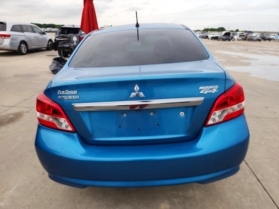 2018 Mitsubishi Mirage VIN ML32F3FJ6JHF06675 COPART salvage auction — FRONT END, TX - SALVAGE VEHICLE TITLE, sold $175 on 2026-07-30 (photo 6)